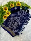 Kt 2114 Mul Cotton Silk Printed Bandhej Sarees